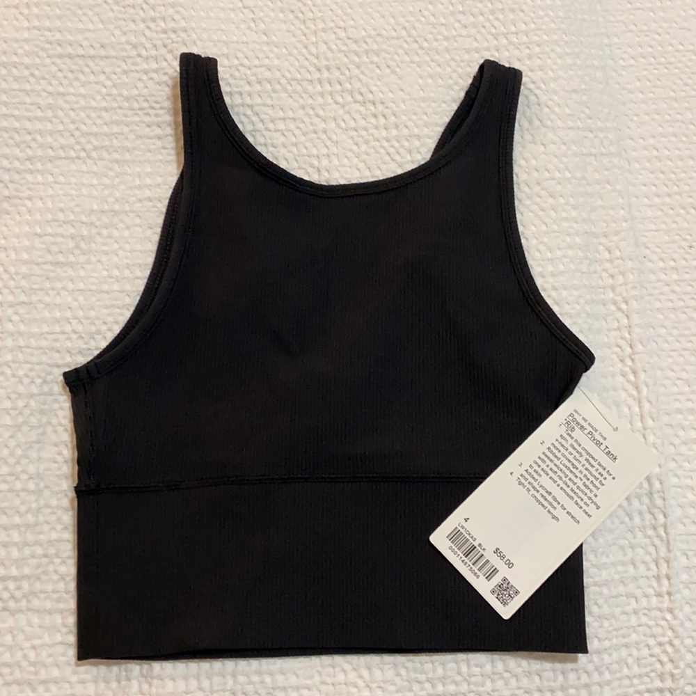 Lululemon Power Pivot Tank Ribbed Size 4